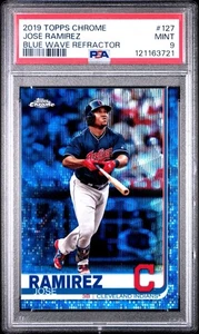 Topps Chrome Jose Ramirez #127 Blue Wave 2019/75 🔥Color Match J-Ram Guardians - Imagen 1 de 2