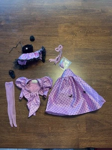 Mardi Gras Barbie Super Star Era Gown Hat Purse Shoes Mask Fashion Acc1987 4930 - Picture 1 of 13