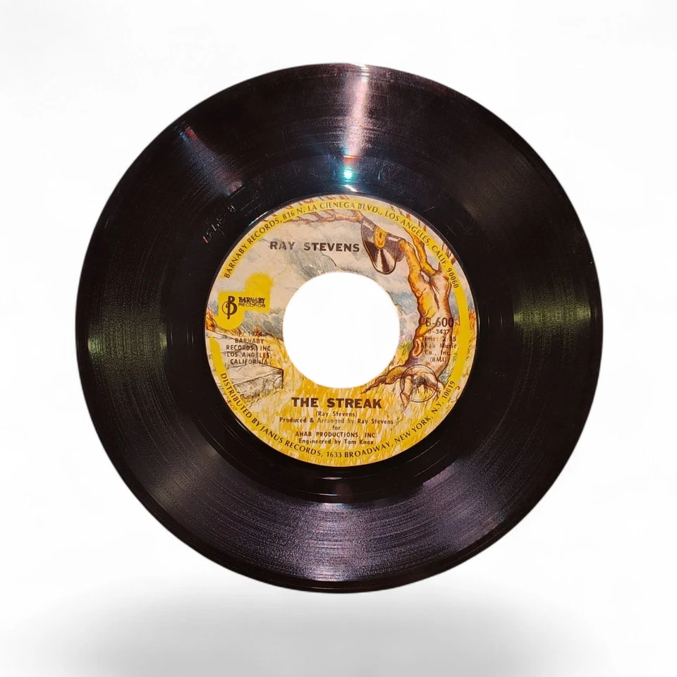 Ray Stevens – The Streak | 45 RPM Vinyl Single – VG (B-600) – Barnaby Records - Image 1 of 2