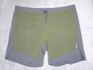 Reebok Speedwick Shorts 5XL grau grün Stretch Sport Fitnessstudio Training Polyester - Bild 1 von 15