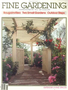 Fine Gardening Magazine Dec 1990 Bougainvillea Small Gardens Outdoor Steps Oaks - Picture 1 of 7