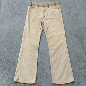 Vintage 70s Levis Flared Cord Pants Brown 34”x31” Talon White Tab 517 1582 - Bild 1 von 14