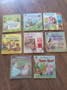 Walt Disney Story And Record Books, Lot Of 8 - Picture 1 of 12