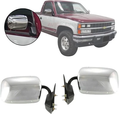 Juego de espejos cromados para camioneta Chevy GMC serie C/K 1988-2001 Foto 1 de 4