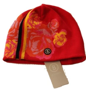 Bogner Wendemütze Olympia NEU Gr.M (S) Blumen / Rot Nationalmannschaft - Bild 1 von 3