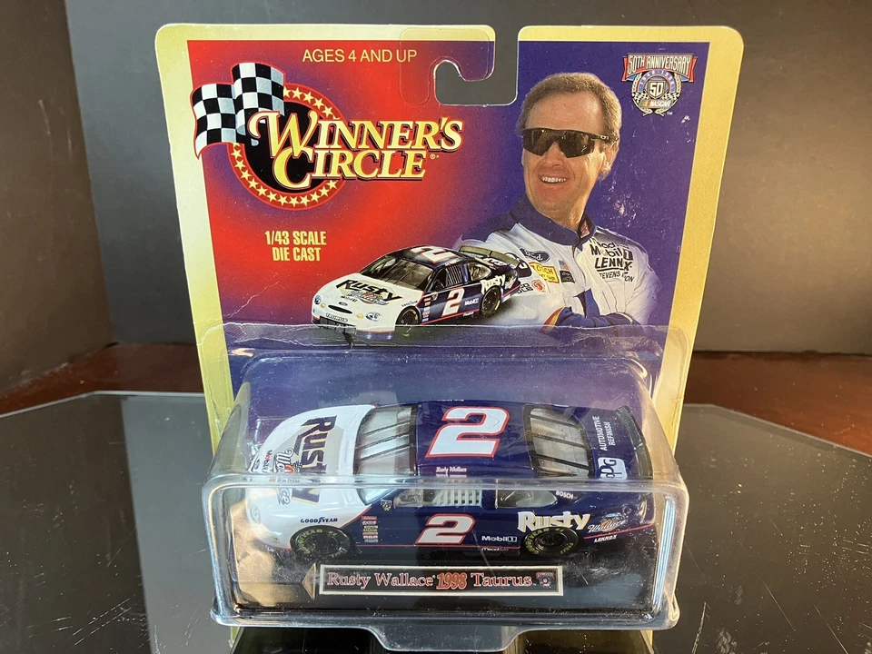 Rusty Wallace #2 Generic Miller Lite 1:43 1998 Ford Taurus Winner's Circle - Image 1 of 1