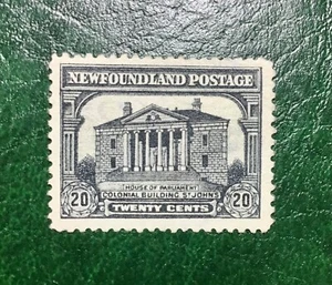 Newfoundland Scott 171 20c Grey Black Colonial Pictorial VF Unused (1929) Scarce - Picture 1 of 2