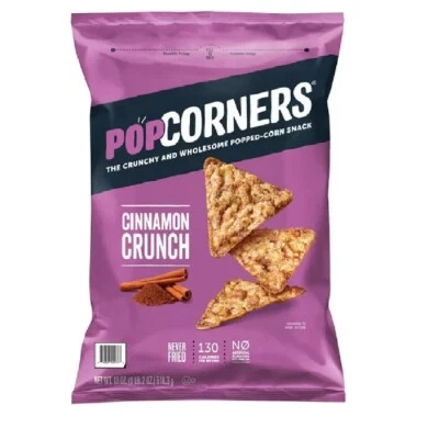 Popcorners CINNAMON CRUNCH Popped Corn Puffed Chips Snacks, 7 oz Bag (1 Bag) - Image 1 of 3