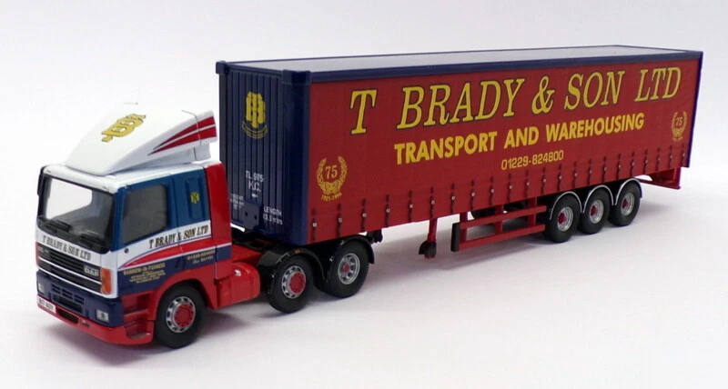 Corgi 1/50 Scale Diecast 75408 - Lyland DAF 85 Curtainside - T.Brady & Son Ltd. - Imagen 1 de 4