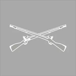 US Army Infanterie X Gewehre Militär 1 Farbe Fenster Wand Vinyl Aufkleber Aufkleber - Bild 1 von 5
