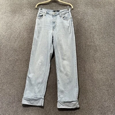 Jeans Hollister Ultra Hi Rise Dad Junior 5 27X31 Azul Denim 5 Bolsillos Puños Foto 1 de 4