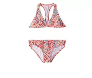 Splendid Girl Printed Halter Two Piece Swimsuit Set Orange Size 10 1827 - Picture 1 of 1