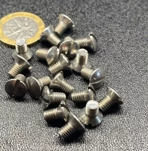 Ovalkopf metrisch Schlitzmaschine Schraube 18-8 Edelstahl, M5 x 8 mm L, 50 Stück - Bild 1 von 14