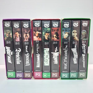 Classic Monsters Collector's Edition Vol 1 2 3 VHS Set PAL Horror - Picture 1 of 6