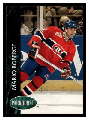 1992 Parkhurst  #322 Mario Roberge - Montreal Canadiens - Image 1 of 2