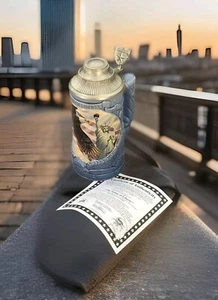 VINTAGE LONGTON CROWN “STATUE OF LIBERTY” MONUMENTS OF FREEDOM STEIN-1996-NEW! - Picture 1 of 12