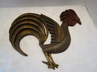 Retro ROOSTER COCK Wall  BURWOOD Heavy large 16" W 1960's # 4116 vintage