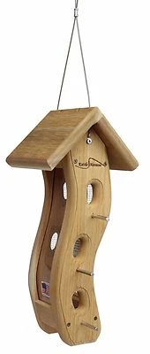 Kettle Moraine Small Wave Goldfinch Bird Feeder for Nyjer Thistle Seed #8110N  - Image 1 of 4