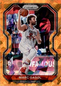 2020-21 Panini Prizm Prizms Orange Ice #206 Marc Gasol