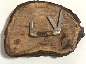 Schrade OLD TIMER 340T TRIPLE Blade Folding Pocket Knife Authentic- Great - Picture 1 of 3