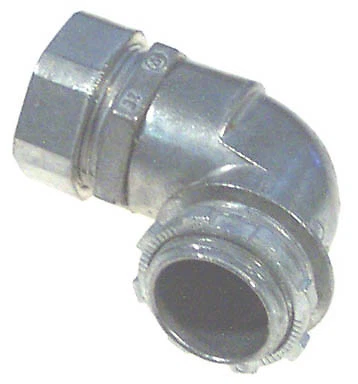 HALEX 90291 EMT Compression Connector 90 Deg Zinc