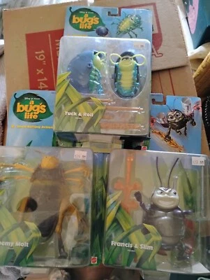 Figuras de acción de Disney's Bug's 1998 de colección selladas nuevas sin usar, en caja Foto 1 de 4