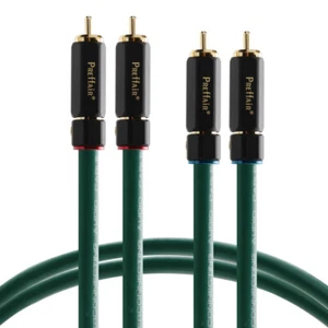 Audiophile RCA Cable W/ Silver-plated Connectors Preffair HiFi OFC Audio Cables - Picture 1 of 15