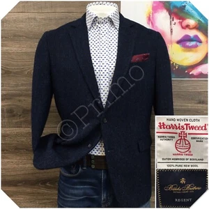 BEOOKS BROTHERS HARRIS TWEED Mens Blazer Sport Coat Casual Jacket Size 42R Wool - Picture 1 of 12