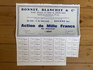 RARE = BONNET, BLANCHET & Cie (ROANNE 42) (N) - Picture 1 of 1