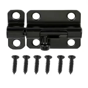 2in Black Window Bolt Doors/Gates/Cabinets - Picture 1 of 3