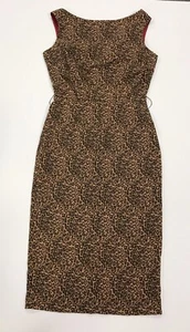 BETTIE PAGE ROCKABILLY KLEID LEOPARDENMUSTER/ROT WACKEL GRÖSSE MEDIUM - Bild 1 von 8