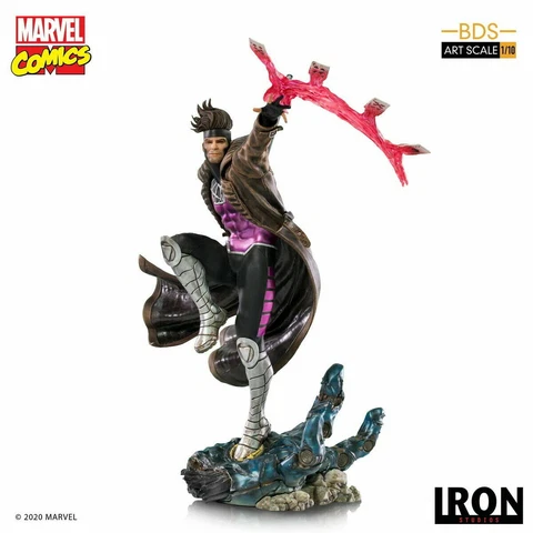 Iron Studios Marvel Comics X-Men Gambit 1/10th Action Figure New Hot Toy Stock Cover