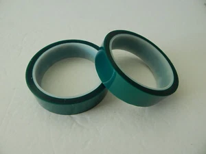 1" X 36 Yds 2 Mil Green Powder Coating High Temperature Masking Tape Green  - Picture 1 of 2