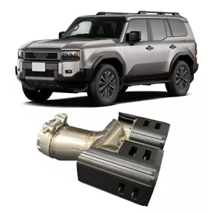 Fits Land Cruiser Prado LC250 2024-2026 Titanium Black muffler exhaust Tail Pipe - Picture 1 of 6