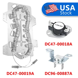 DC47-00019A Dryer Heating Element with DC47-00018A DC96-00887A fit for Samsung - Picture 1 of 4