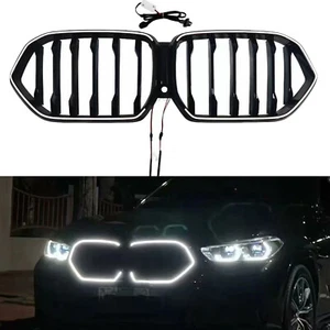 Front Nierengitter Kühlergrill Für BMW X6 G06 2019-2023 Schwarz Mit Licht - Bild 1 von 6