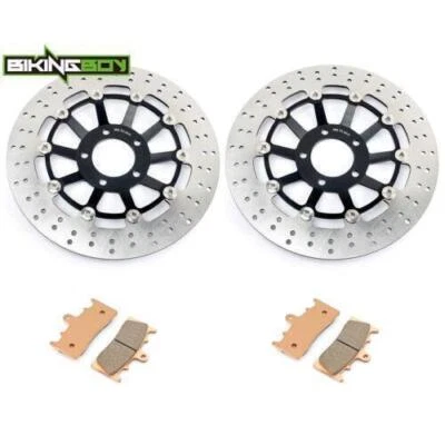 For Suzuki Front Brake Rotors Discs Pads GSX-R 1100 W 1993-1996 GSXR 750 W 94-95 - Image 1 of 4
