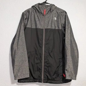 The North Face Jacket Youth XL 18/20 Gray Black Double Full Zip DRYVENT Fleece - Picture 1 of 12