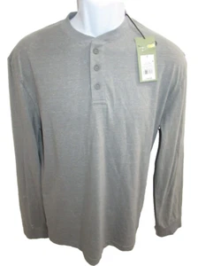 Goodfellow Gray Long Sleeve Henley T-Shirt Men's Size S New - Picture 1 of 5