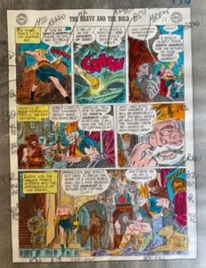 Brave and The Bold #3 Color Guide art by Joe Kubert, 1956 - Picture 1 of 3
