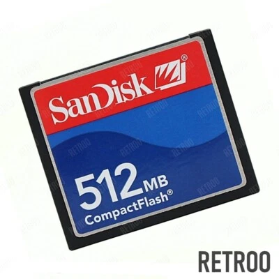 SanDisk Compact Flash 512MB CF Type-I Memory Card for Digital Camera  Retroo - Image 1 of 2