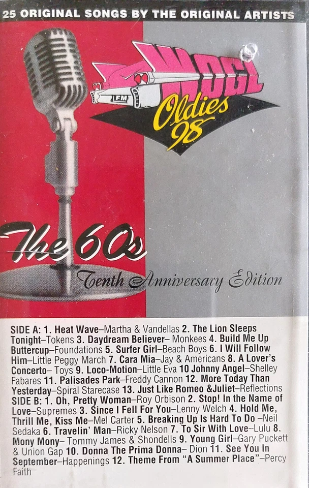 WOCL Oldies 98 - The 60's - Tenth Anniversary Edition Cassette Tape - Image 1 of 1