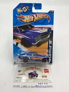 2012 Hot Wheels Racing #172 70 Chevelle SS Blue 10G - Picture 1 of 8
