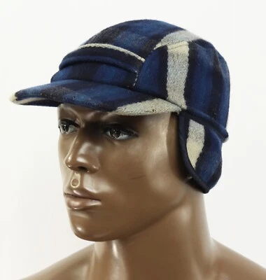 Hombres Polo Ralph Lauren Lana Invierno Búfalo Cuadros Cazador Trampero RRL Sombrero Gorra S/M Foto 1 de 4