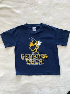 Ga Tech Buzz Navy Blue T-shirt size CH/P/S 7-8 yrs - Picture 1 of 1