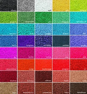 INWARIA Rocailles mate Ø 2/3/4 mm 100 g perlas colores ricos cuentas de vidrio, RP-33 - Imagen 1 de 44