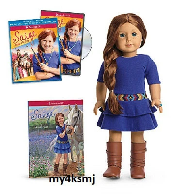 美国女孩赛格娃娃 + 书 + 赛姬画天空 DVD 奖金 快速发货 圣人 — 第 1/4 张图片