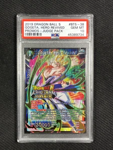 Dragon Ball Super PSA 10 Gogeta Hero Revived Promos Judge Pack 2019 BT5-38 - Picture 1 of 2