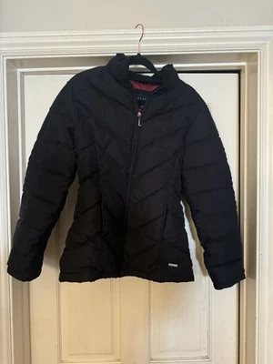 Kenneth Cole Reaction Women's Medium Black Puffer Jacket RN# 54163 - Image 1 of 4