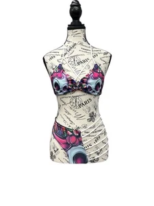 Sexy Totenkopf Bikini, Bademode Gr. M Petite, Sommermode - Bild 1 von 2
